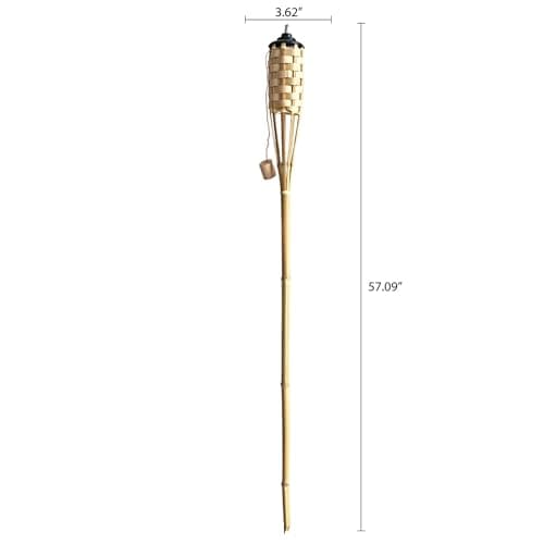 TIKI Brand 57-Inch Original Bamboo Torch (4-Pack) thumbnail 3