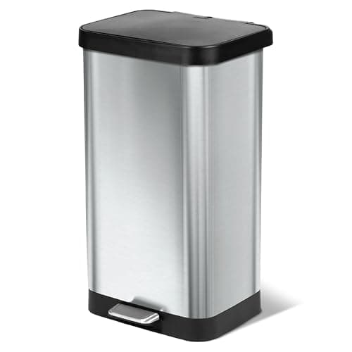 Glad 20 Gallon Stainless Steel Sensor Trash Can with Clorox Odor Protection - image 1