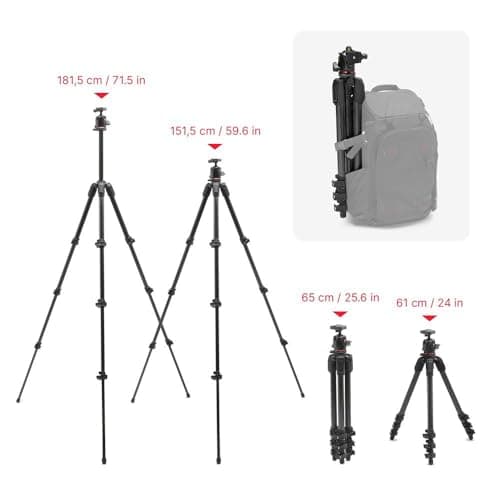 Manfrotto 055 Carbon Fiber Tripod with XPRO Ball Head thumbnail 5
