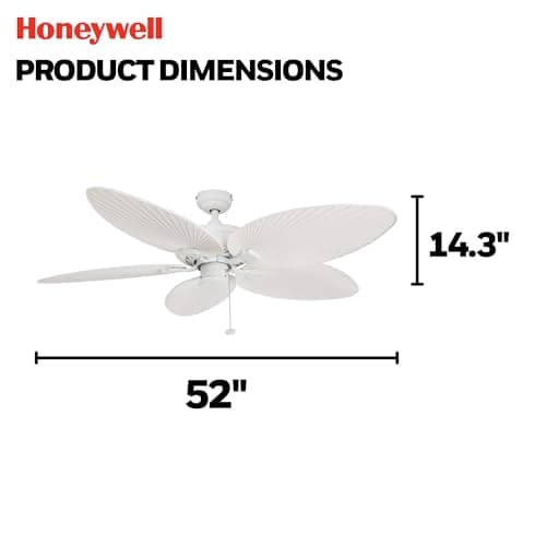 Honeywell Palm Island 52-Inch Tropical Outdoor Ceiling Fan thumbnail 5