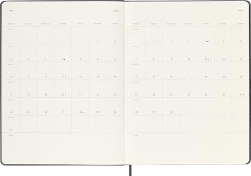 Moleskine 2026-27 18-Month Weekly Planner, XL, Black, Hardcover thumbnail 5