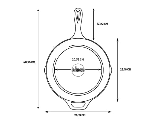 Lodge 10.25-Inch Pre-Seasoned Cast Iron Skillet (L8SK3) thumbnail 3