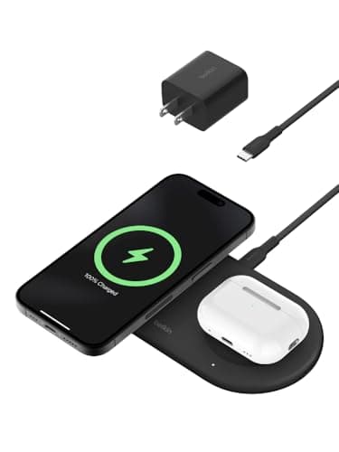 Belkin 2-in-1 Wireless Charging Pad with Qi2 15W - image 1