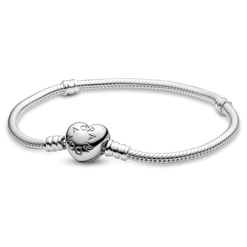 Pandora Moments Heart Clasp Snake Chain Bracelet thumbnail 2