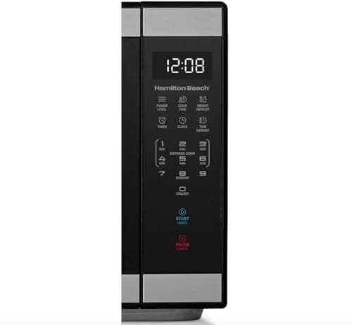 Hamiilton 1.1 Cu ft Countertop Microwave Oven in Stainless Steel thumbnail 2