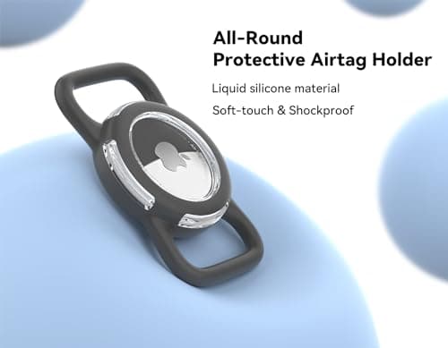 Tougbox Pet Collar Holder for AirTag (Silicone Sleeve, 2-Pack) thumbnail 4