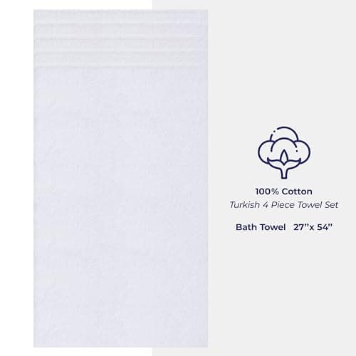 American Soft Linen Luxury Turkish Cotton Bath Towels (4-Pack) thumbnail 4