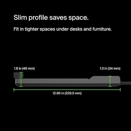 Belkin 12-Outlet Surge Protector Power Strip (8ft, 3940 Joule) thumbnail 5