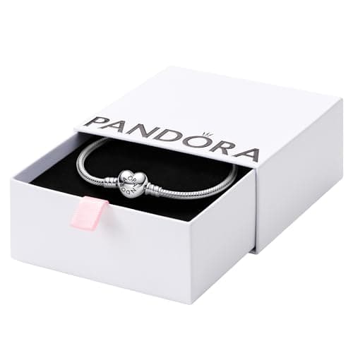 Pandora Moments Heart Clasp Snake Chain Bracelet - image 1