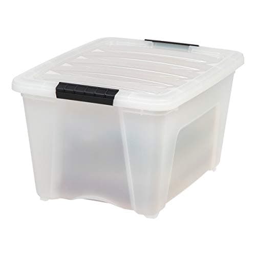 IRIS USA 32 Quart Stackable Storage Bins (6-Pack) thumbnail 4