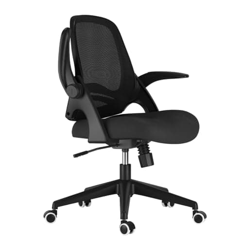 Hbada Office Chair with Flip-Up Armrests and S-Shaped Backrest thumbnail 4