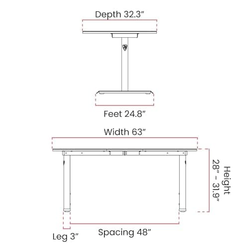 Arozzi Arena Ultrawide Gaming Desk (63 inch) thumbnail 3