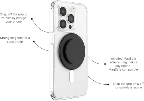PopSockets Phone Grip for MagSafe - Black thumbnail 2