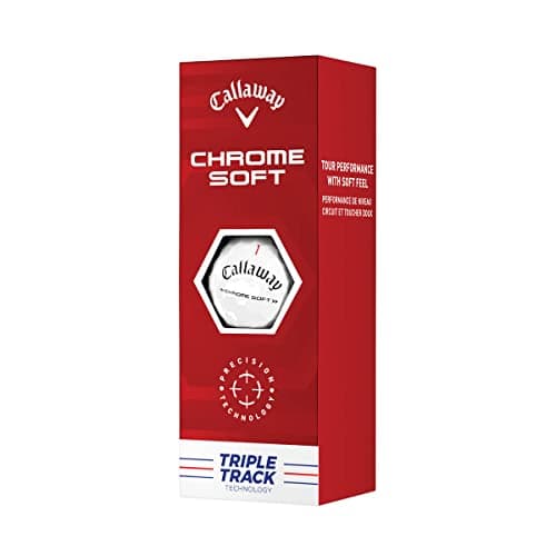 Callaway 2022 Chrome Soft Triple Track Dozen Golf Balls White thumbnail 2