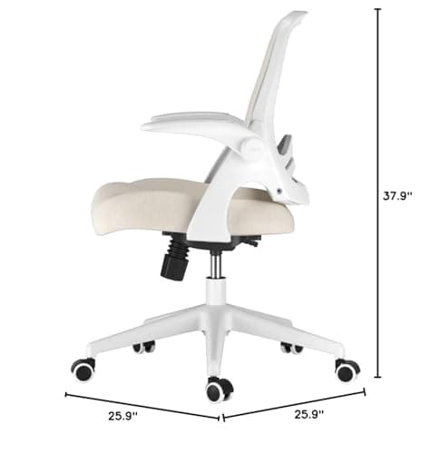 Hbada Ergonomic Office Chair with Flip-Up Armrests thumbnail 2