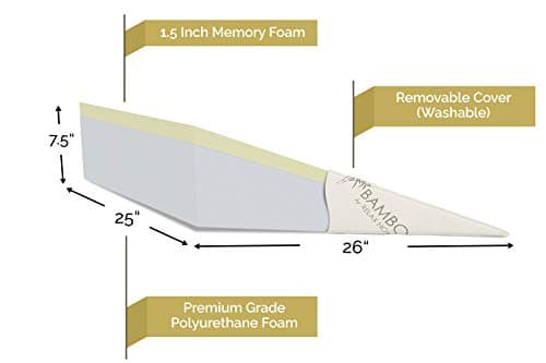 Relax Home Life 12-Inch Bed Wedge Pillow thumbnail 2