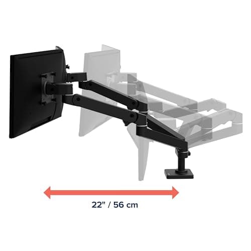 Ergotron LX Premium Monitor Arm - Matte Black thumbnail 5