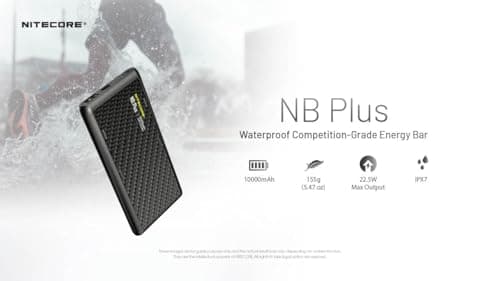 Nitecore NB10000 Gen 3 (10,000mAh Ultralight Carbon Fiber) thumbnail 2