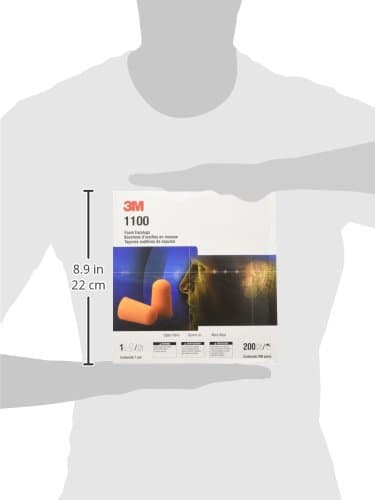 3M 1100 Foam Ear Plugs, 200-Pair , Orange thumbnail 5