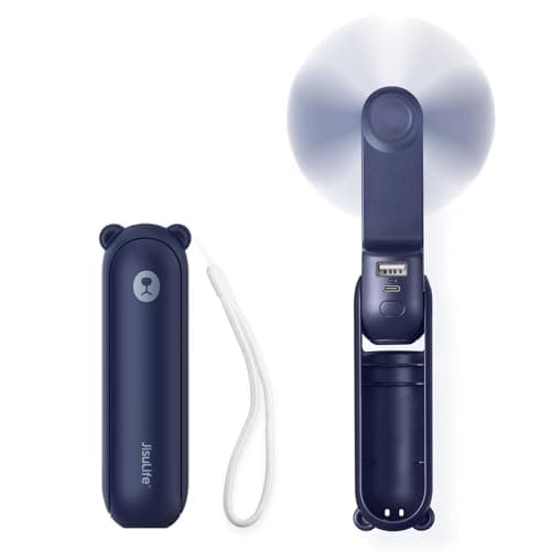 JISULIFE Handheld Misting Fan with Power Bank - image 1