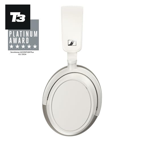 Sennheiser ACCENTUM Plus Wireless Headphones, 50hr Battery, ANC, White thumbnail 2