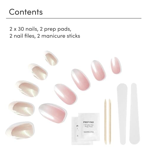 Dashing Diva Magic Press Nails - French Glaze Almond thumbnail 4