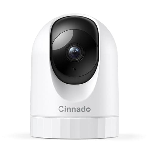 Cinnado Security Camera Indoor-2K 360° WiFi Cameras for Home Security，Pet/Dog/Baby Camera with Phone app