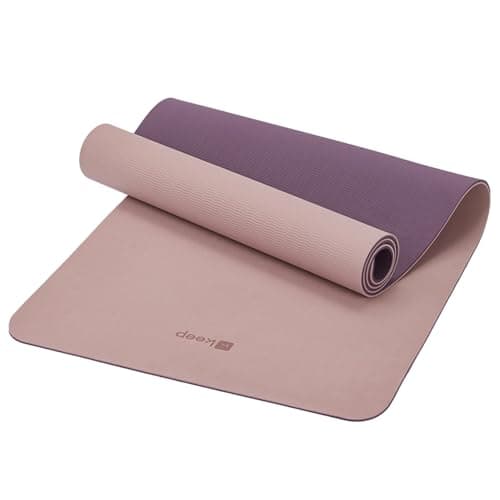 KEEP Yoga Mat 7mm Thick Non Slip - Extra Cushion TPE Exercise Mat for Home Workout & Pilates