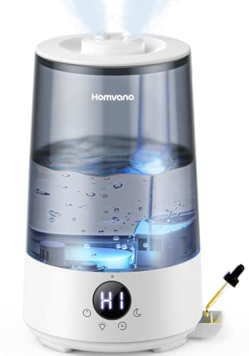 Homvana Humidifiers for Bedroom Home, 3.6 L Cool Mist Top