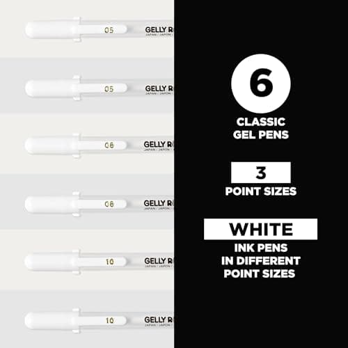 Sakura Gelly Roll Classic Gel Pens, Medium Point, 10-Color Set thumbnail 2
