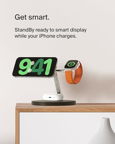 Belkin MagSafe 3-in-1 Wireless Charging Stand, 2nd Gen thumbnail 2