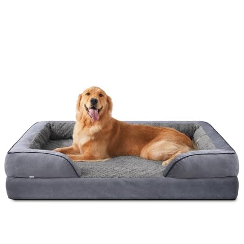 INVENHO Orthopedic Dog Beds Large Sized, XL Washable Dog Sofa with Egg