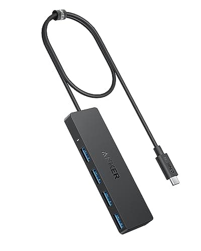 Anker USB C Hub 4 Ports, Multiple USB 3.0 Hub with 5Gbps Data Transfer