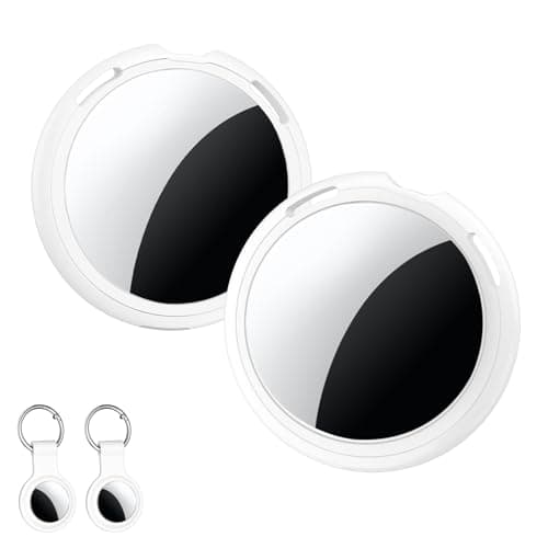 2 Pack Tracker Tags [Apple MFi Certified] Pair with Apple Find My (iOS Only) Bluetooth Air Smart Tags Key Finder Item Locator Waterproof Finder Worldwide Tracking for Pets Wallet Backpack Dogs Luggage
