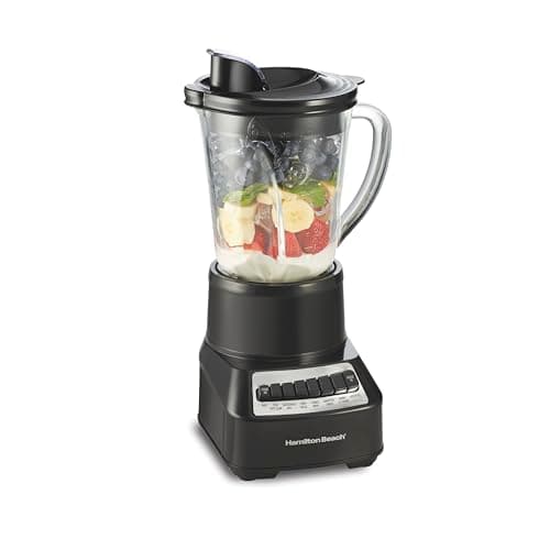 Hamilton Beach Wave Crusher Blender for Smoothies With 40 Oz Glass Jar and 14 Functions