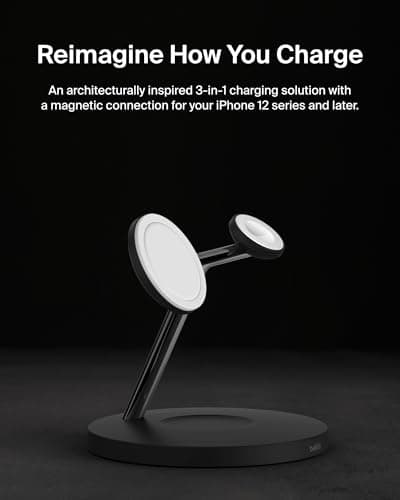 Belkin MagSafe 3-in-1 Wireless Charging Stand, 2nd Gen thumbnail 4