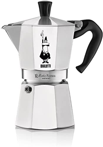 Bialetti Moka Express Iconic Italian Stovetop Espresso Maker (Natural Silver thumbnail 4