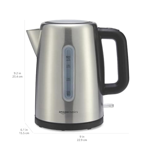 Amazon Basics Stainless Steel Electric Kettle, 1.7 Liter thumbnail 5