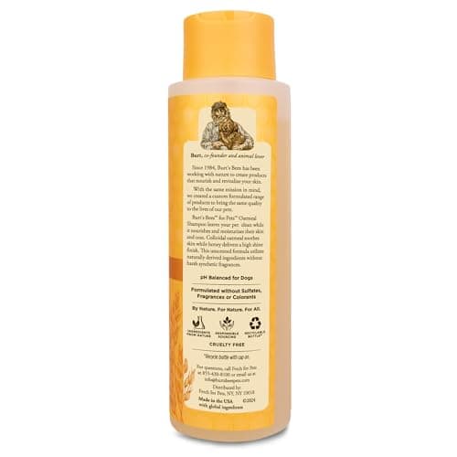 Burt's Bees for Pets Oatmeal Dog Shampoo with Colloidal Oat Flour and Honey thumbnail 2