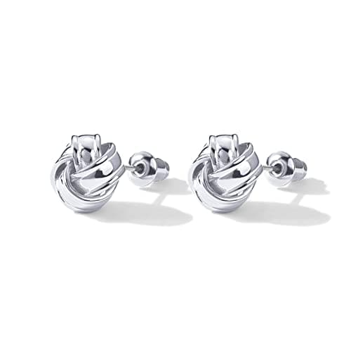 BOUTIQUELOVIN 925 Sterling Silver Infinity Love Knot Stud Earrings thumbnail 3