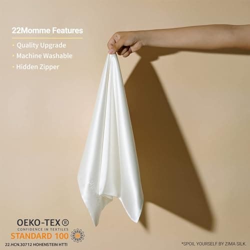 ZIMASILK 22 Momme Silk Pillowcase with Hidden Zipper thumbnail 3