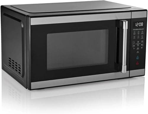 Hamiilton 1.1 Cu ft Countertop Microwave Oven in Stainless Steel thumbnail 3