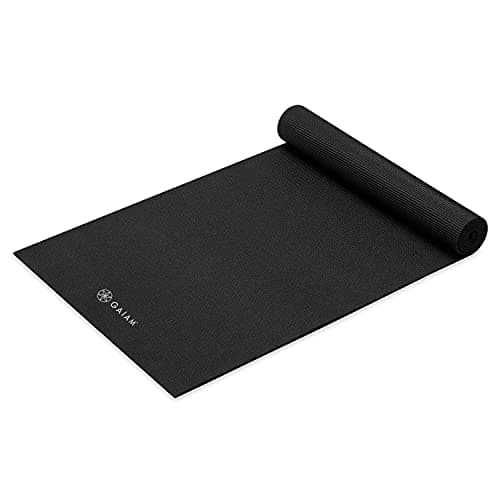 Gaiam Premium Yoga Mat, 5mm Non-Slip Exercise Mat (Black)