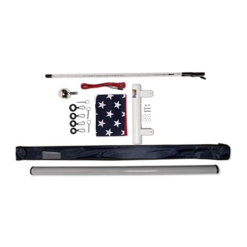 22 Ft Telescopic Flag Pole Kit and Ladder Mount and Camp Locator (Bluetooth) thumbnail 3