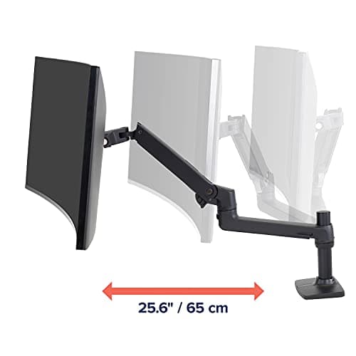 Ergotron LX Single Monitor Arm, Matte Black thumbnail 5
