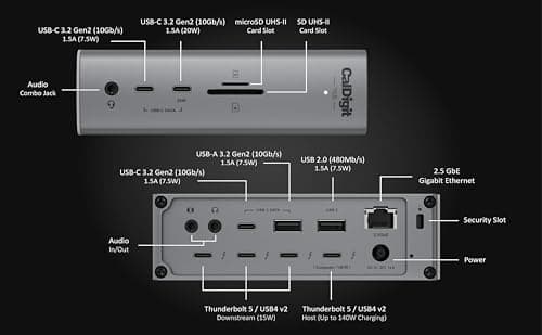 CalDigit TS5 Thunderbolt 5 Dock thumbnail 3