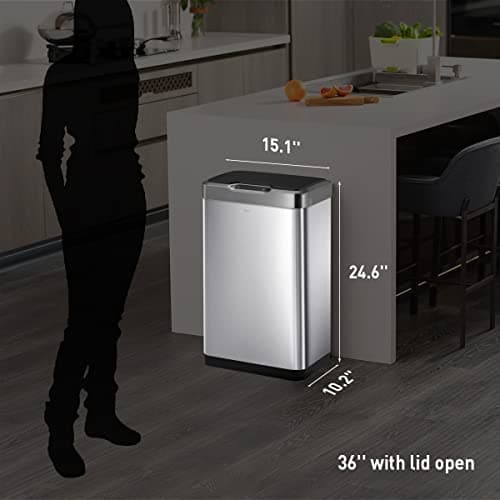 EKO Mirage-T 50L Touchless Rectangular Sensor Trash Can thumbnail 5