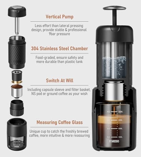 Staresso Mini Portable Espresso Maker thumbnail 4