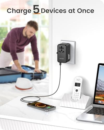 LENCENT Universal Travel Adapter 100W GaN (4 USB Ports) thumbnail 5