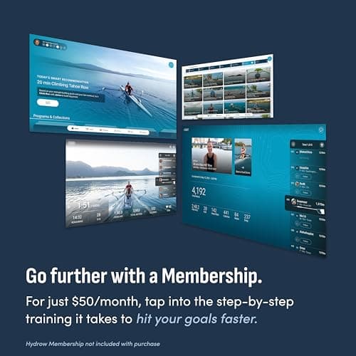 Hydrow Pro Rowing Machine with 22-Inch HD Touchscreen thumbnail 3